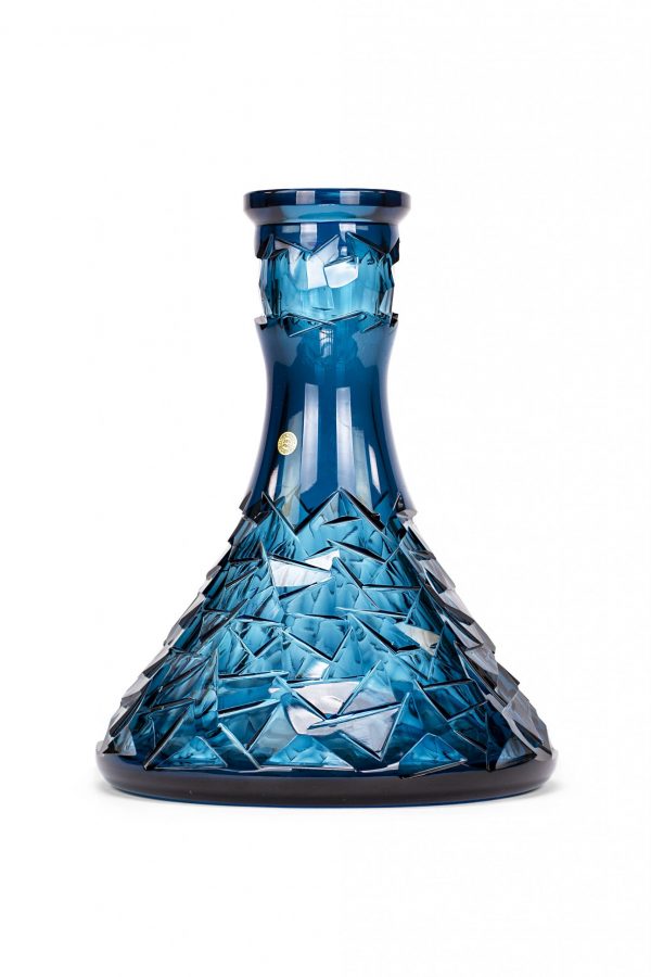 Vetro in Cristallo di Boemia - Cone Floe (azure) hookah bowl vaso