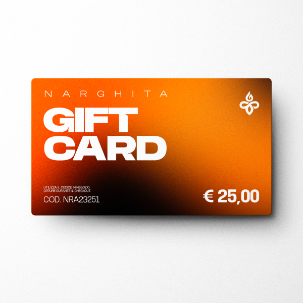 Gift card carta regalo narghilè narghita 25 euro sito